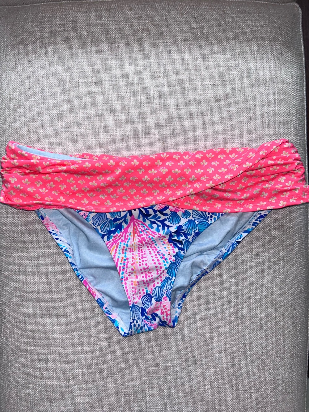 Lilly Pulitzer Lagoon Sarong Hipster Bikini Bottom  Coral Spritz Beach Bungalow